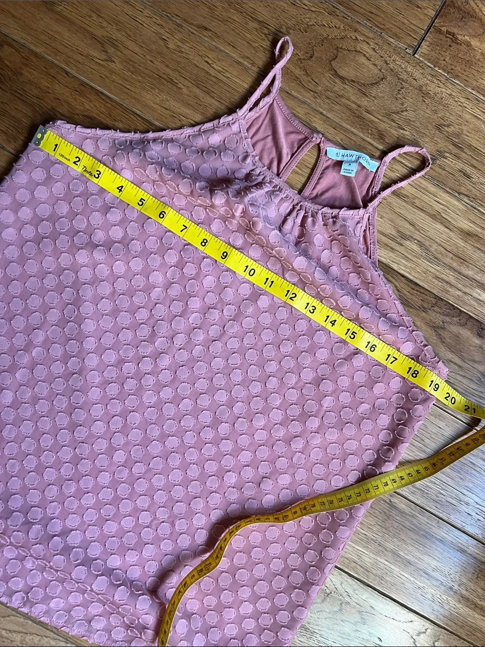 41 Hawthorn Dusty Rose Textured Halter Camisole